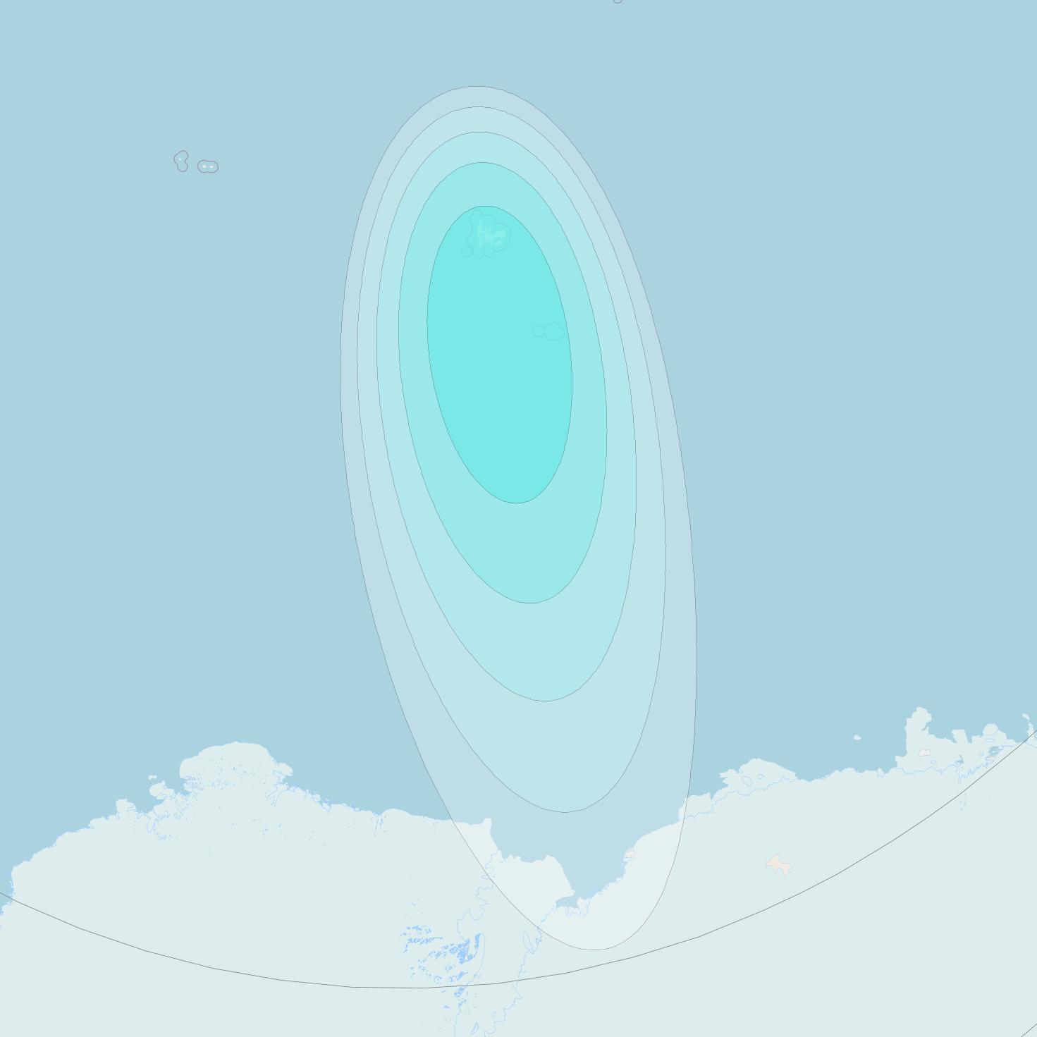 Inmarsat-4F2 at 64° E downlink L-band S098 User Spot beam coverage map