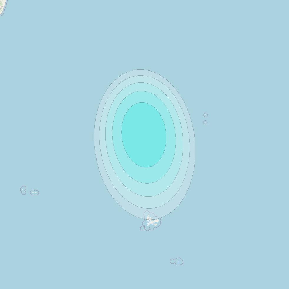 Inmarsat-4F2 at 64° E downlink L-band S099 User Spot beam coverage map