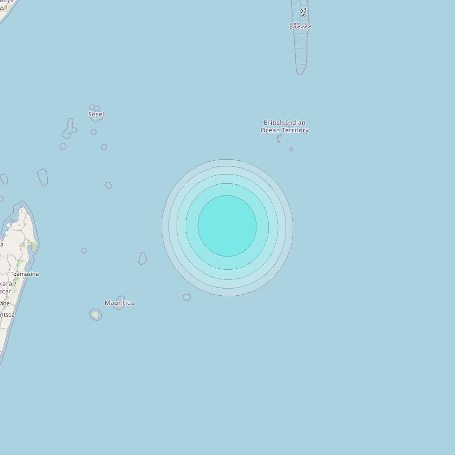 Inmarsat-4F2 at 64° E downlink L-band S102 User Spot beam coverage map