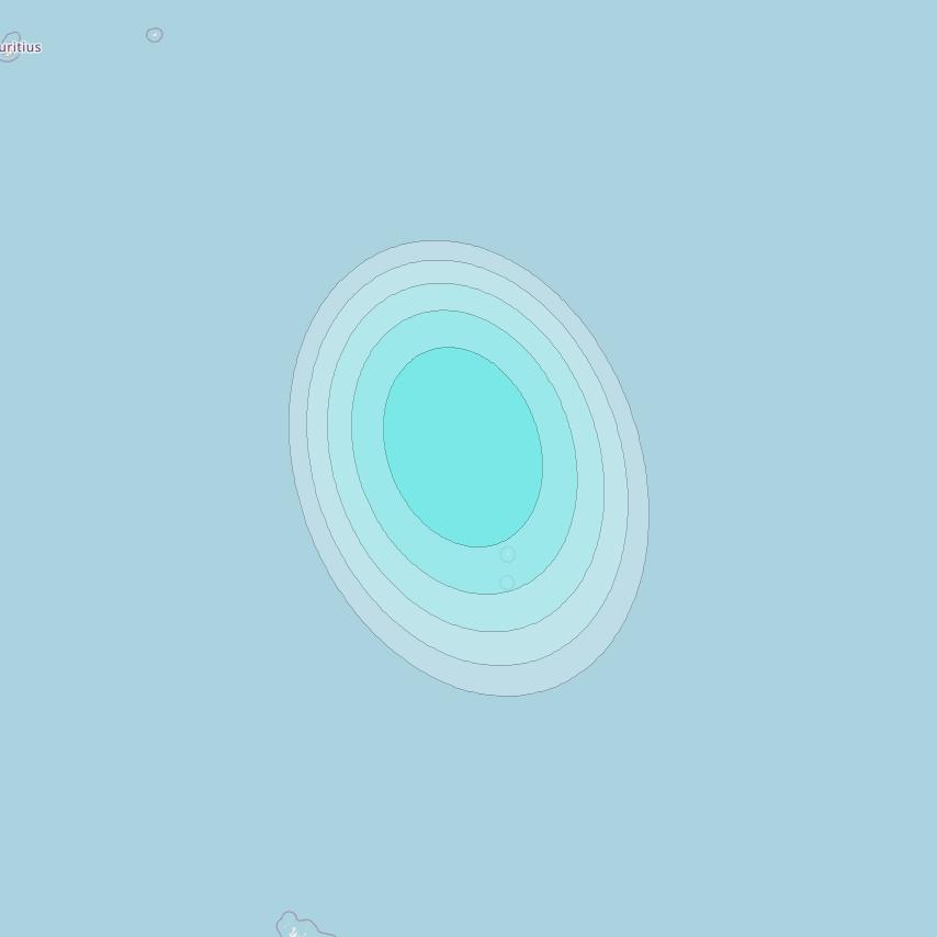 Inmarsat-4F2 at 64° E downlink L-band S114 User Spot beam coverage map