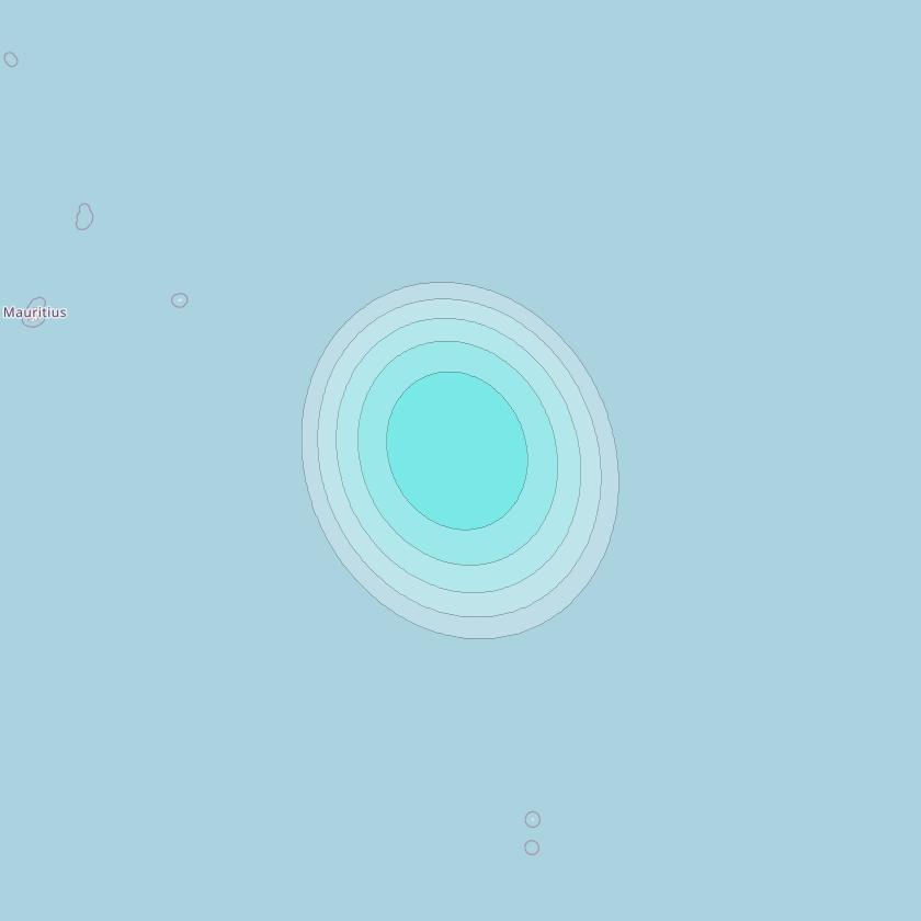 Inmarsat-4F2 at 64° E downlink L-band S115 User Spot beam coverage map
