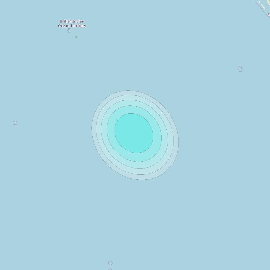 Inmarsat-4F2 at 64° E downlink L-band S129 User Spot beam coverage map