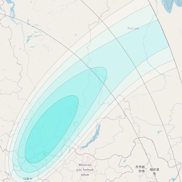 Inmarsat-4F2 at 64° E downlink L-band S138 User Spot beam coverage map