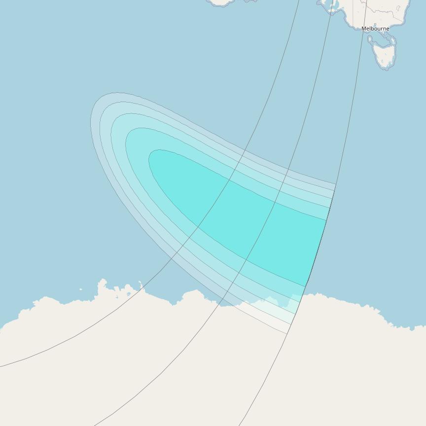 Inmarsat-4F2 at 64° E downlink L-band S140 User Spot beam coverage map