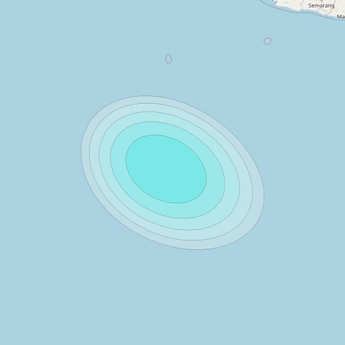 Inmarsat-4F2 at 64° E downlink L-band S157 User Spot beam coverage map