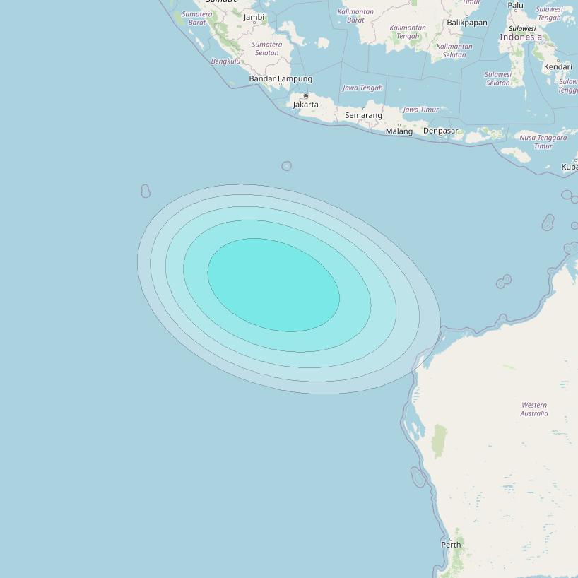 Inmarsat-4F2 at 64° E downlink L-band S170 User Spot beam coverage map