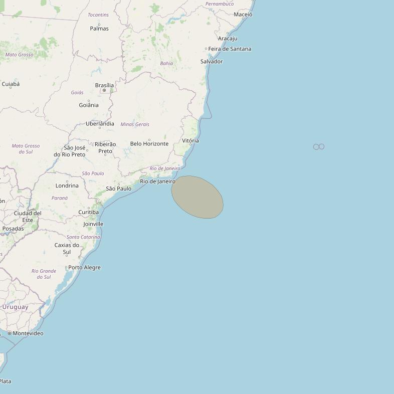 SGDC 1 at 75° W downlink Ka-band Spot37 User beam coverage map