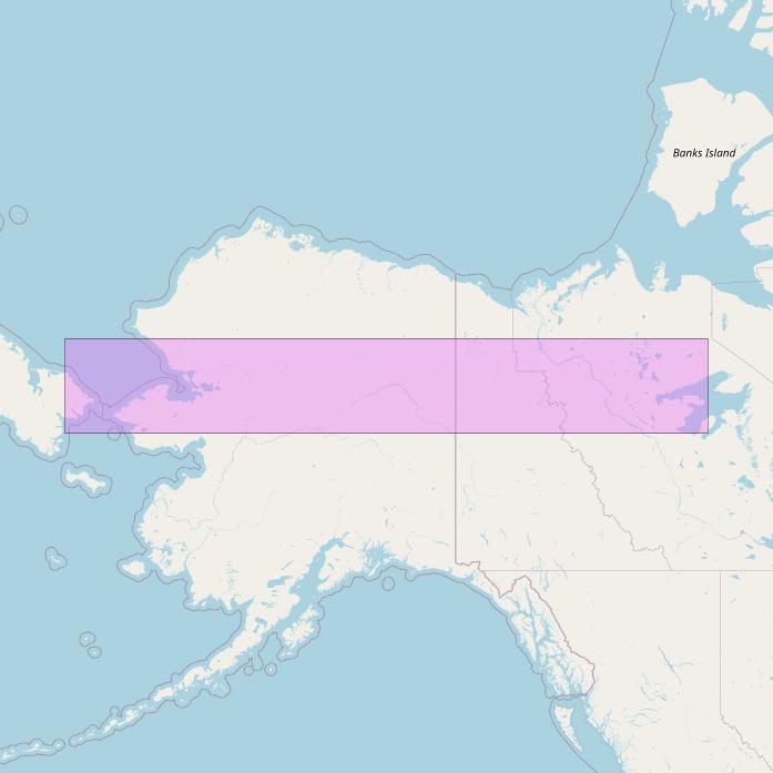 Telkom 1 at 80&deg; E downlink C-band Arctic beam coverage map