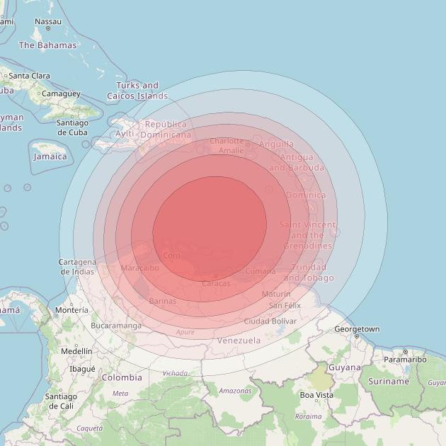 Intelsat 40E at 91&deg; W downlink Ku-band K03 User Spot beam coverage map