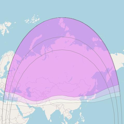 Express 103 at 96° E downlink C-band Fixed beam coverage map