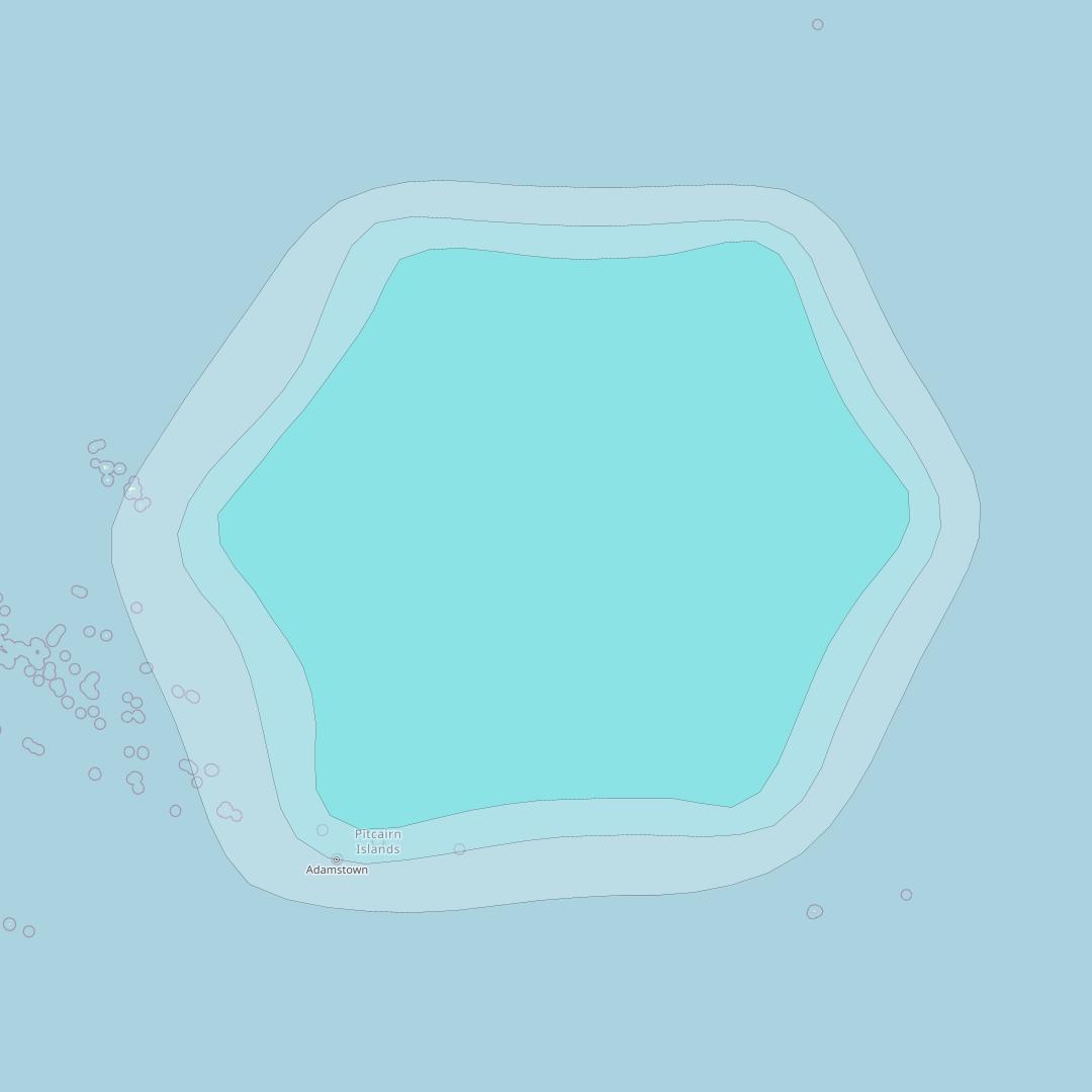 Inmarsat-4F3 at 98° W downlink L-band R014 Regional Spot beam coverage map