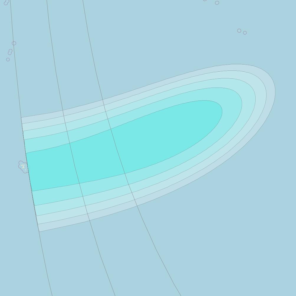 Inmarsat-4F3 at 98° W downlink L-band S018 User Spot beam coverage map