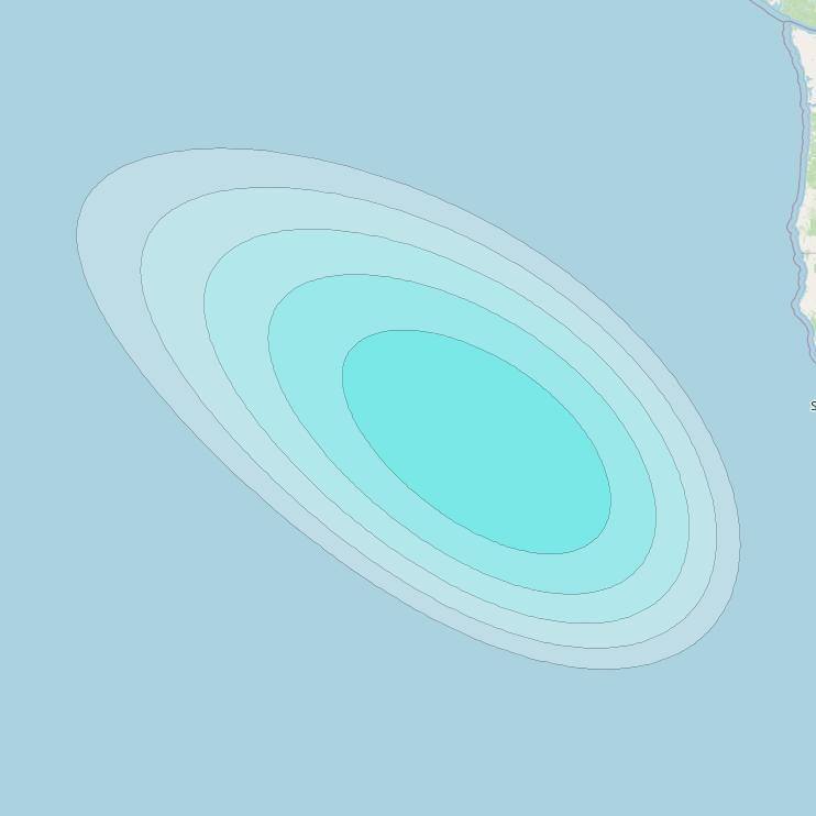 Inmarsat-4F3 at 98° W downlink L-band S039 User Spot beam coverage map