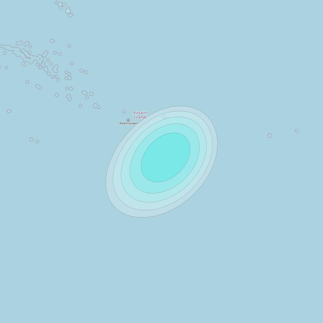 Inmarsat-4F3 at 98° W downlink L-band S043 User Spot beam coverage map