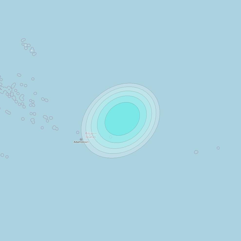 Inmarsat-4F3 at 98° W downlink L-band S044 User Spot beam coverage map