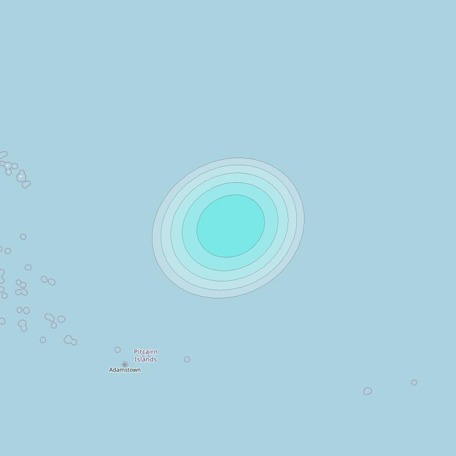 Inmarsat-4F3 at 98° W downlink L-band S045 User Spot beam coverage map