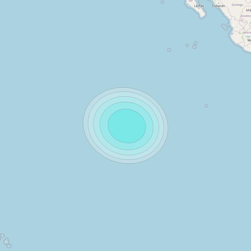 Inmarsat-4F3 at 98° W downlink L-band S048 User Spot beam coverage map