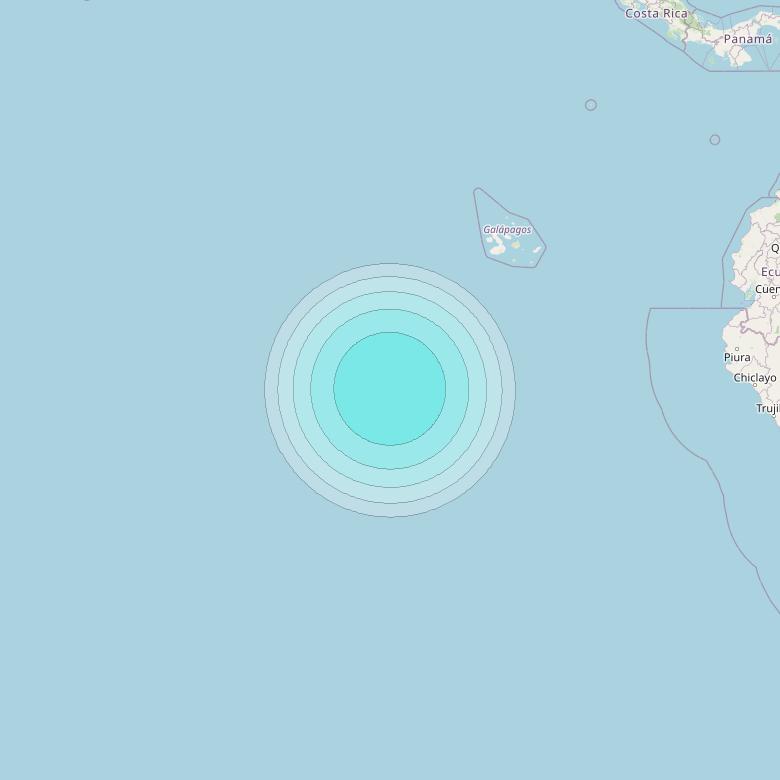 Inmarsat-4F3 at 98° W downlink L-band S103 User Spot beam coverage map