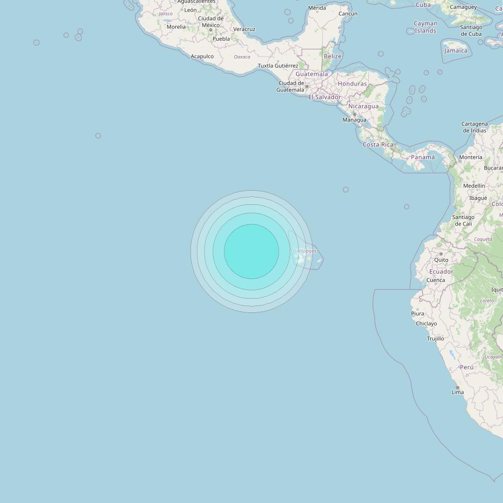 Inmarsat-4F3 at 98° W downlink L-band S104 User Spot beam coverage map