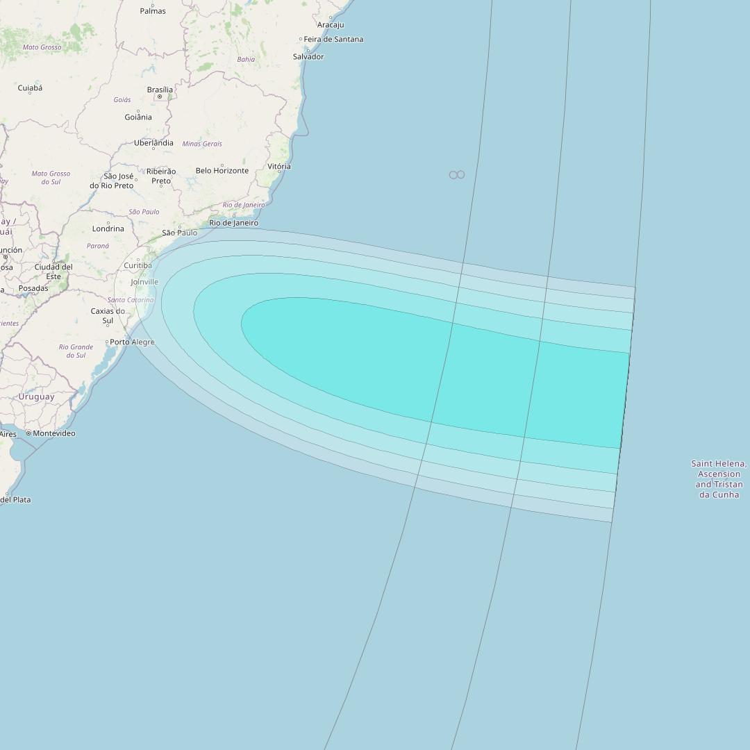 Inmarsat-4F3 at 98° W downlink L-band S179 User Spot beam coverage map